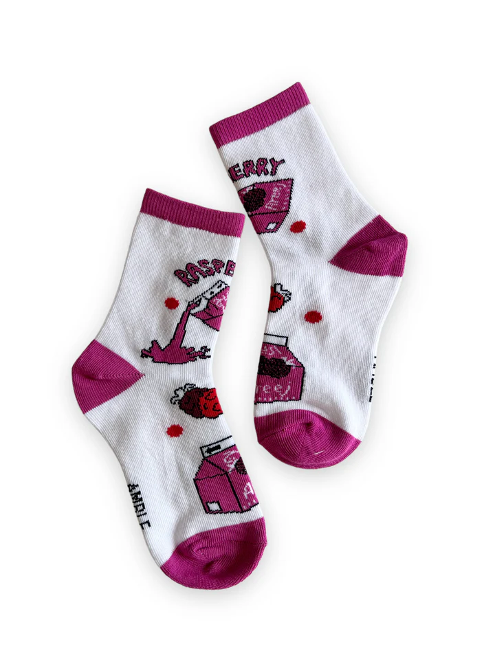 Areej raspberry kids socks